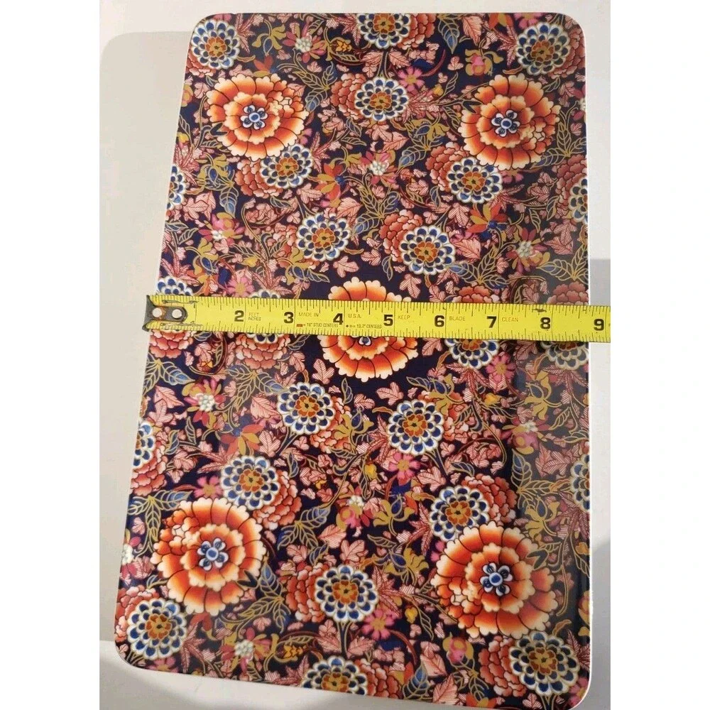 Williams - Sonoma Imari-Chrysanthemum Cobalt Rust Rectangle Serving Tray 14 x 9